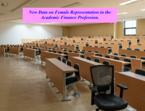 Female Representation in the Academic Finance Profession
